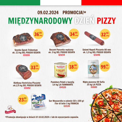 PROMOCJA na Międzynarodowy Dzień Pizzy 09.02 reklama FB
